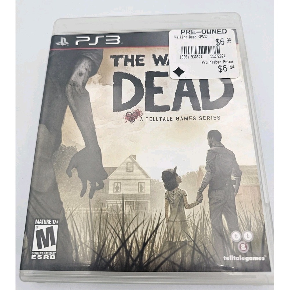 PS3 The Walking Dead Video Game - 2012 Telltale Games Complete *Tested*